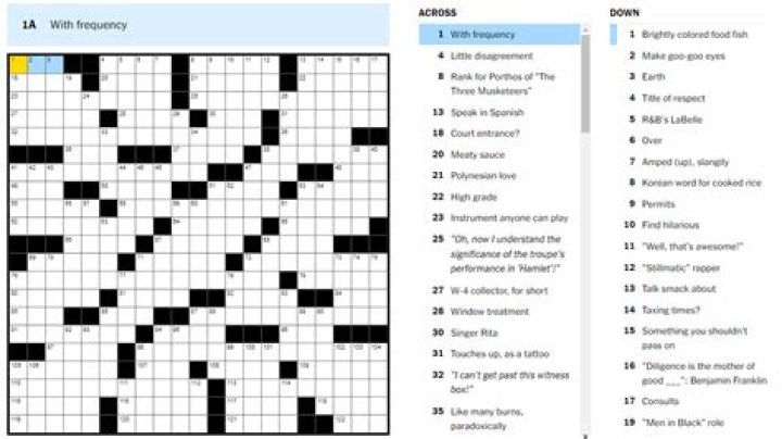 LA Times Regard highly Crossword Clue with 6 letters
